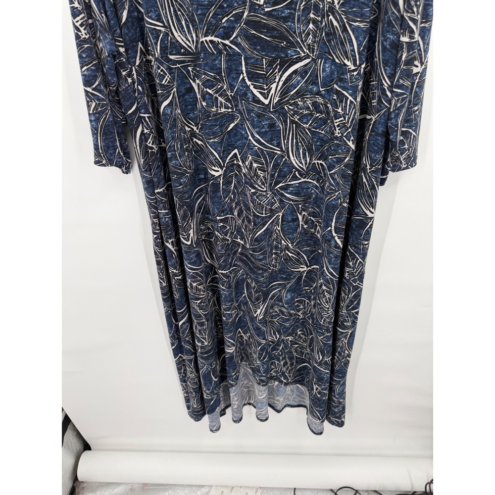 AnyWear by Catherine's Hi Lo Maxi Dress Womens 4X Flowy Tropical Floral Stretchy - Picture 7 of 7